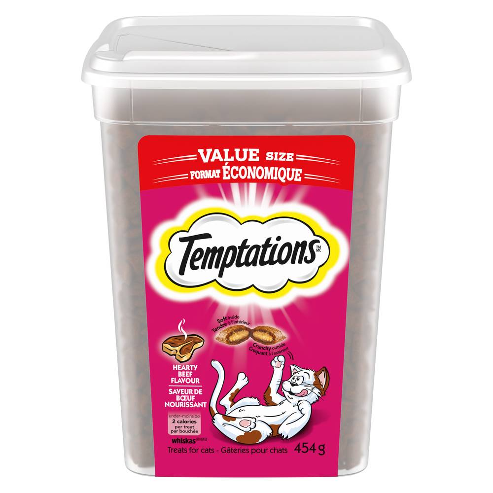 Whiskas Temptations Hearty Beef Tub (454 g)
