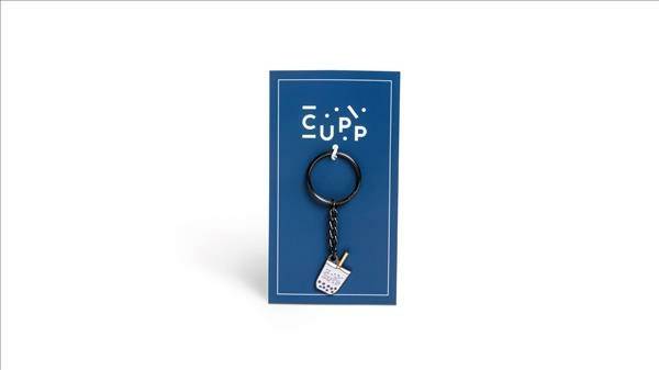 CUPP Keychain - Taro Milk Tea