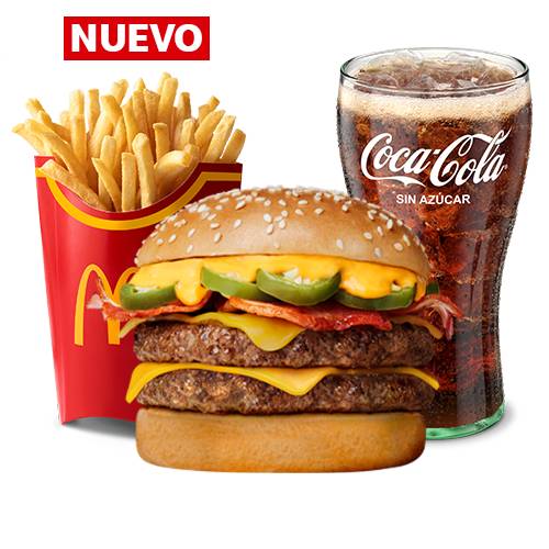 McCombo grande Doble Cuarto de Libra Cheesy Jalapeño