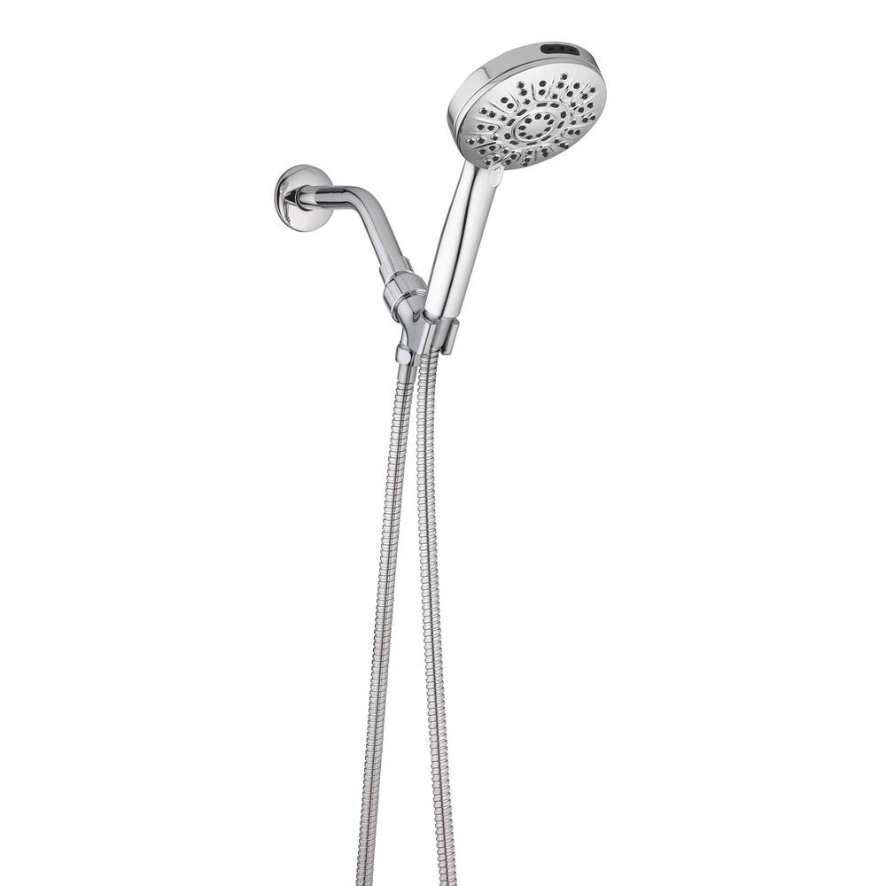 allen + roth Nevis Chrome 4-in Round Handheld Filtered Shower Head 1.8-GPM (6.8-LPM) | 3071-02418-ARCH