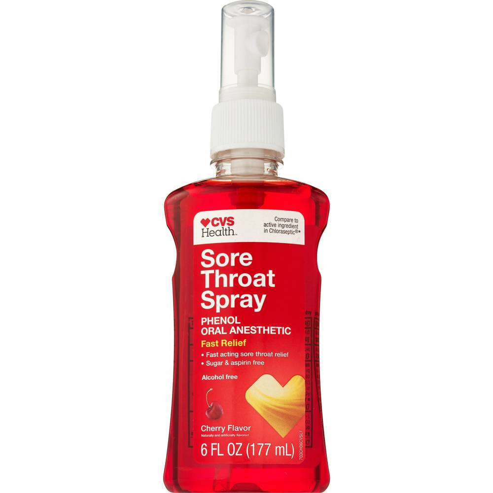 CVS Health Sore Throat Spray, Cherry (6 fl oz)