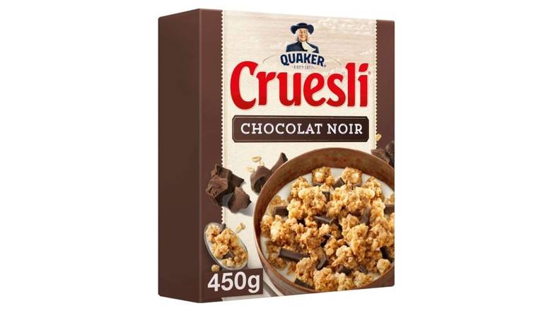 Quaker Cruesli Chocolat Noir La boîte de 450g