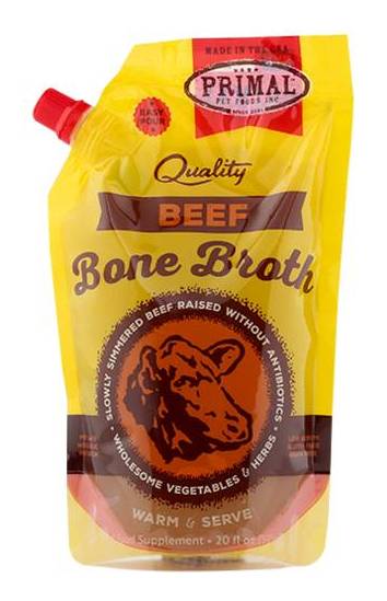Primal Pet Foods Bone Broth Beef Recipe (20 fl oz)