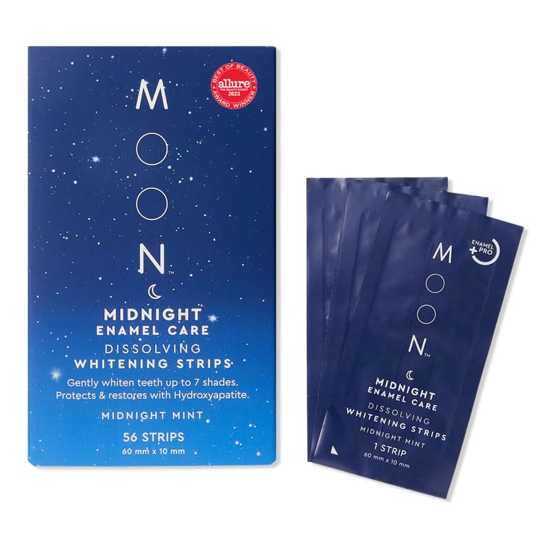 Moon Midnight Enamel Care Teeth Whitening Strips 56 ct