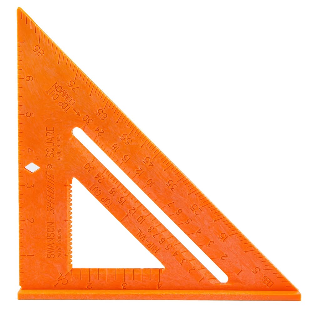 Swanson Tool Company 8 In Speedlite Square—Orange Composite