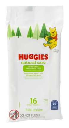 Huggies Natural Care® Sensitive & Fragrance Free Baby Wipes 16-Count