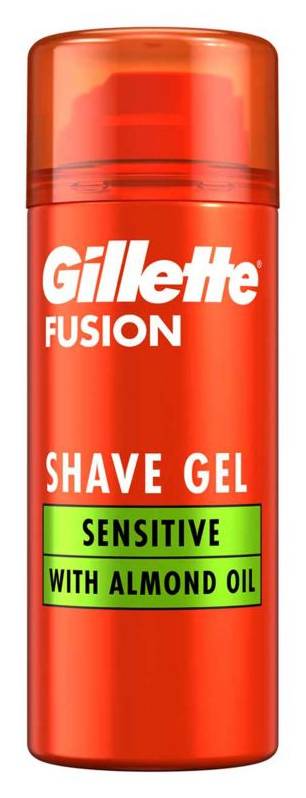 Gillette Fusion Shave Gel with Almond Oil, For Sensitive Skin, 75ml