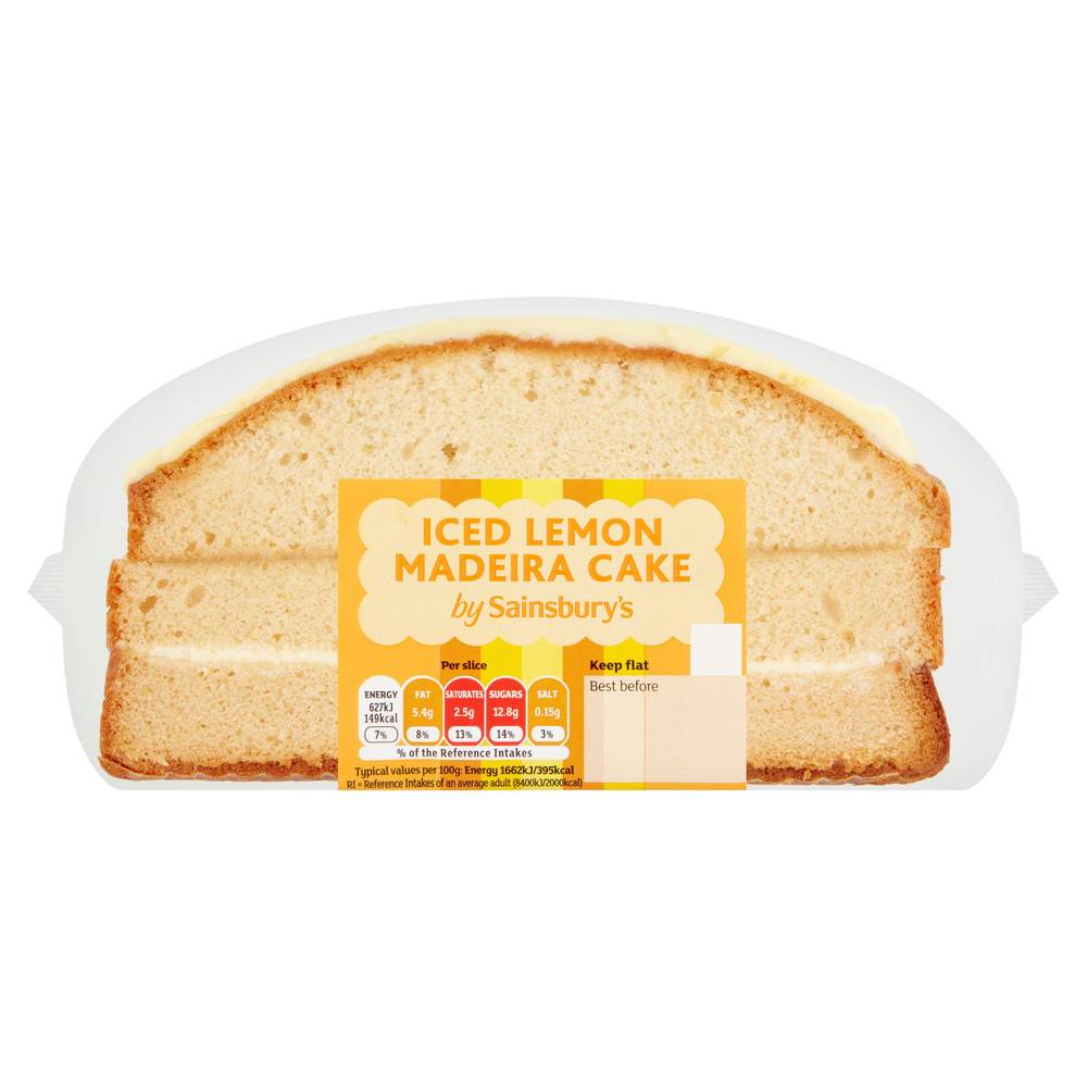 Sainsbury's Lemon Iced Madeira Cake (Serves 8)