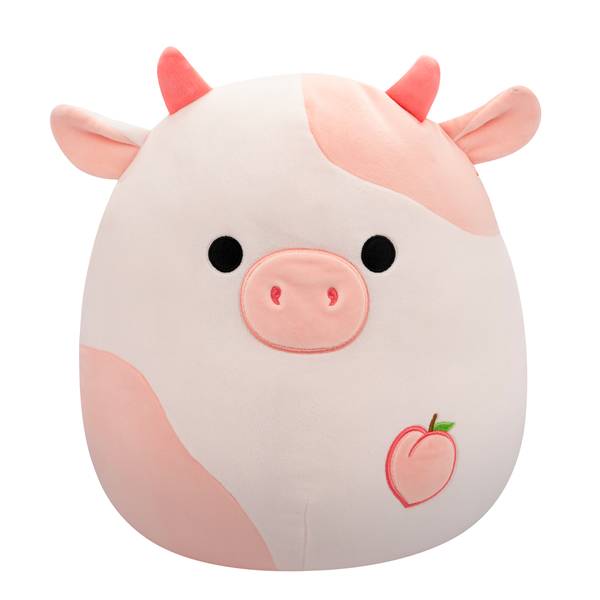 Squishmallows Lilaz Cow Plus Toy, 8 In, Peach