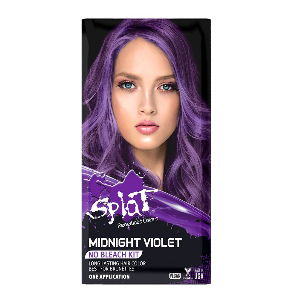 Splat Rebellious Colors Bleach Free Semi-Permanent Hair Color Kit in Midnight Violet