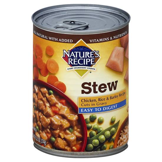 Nature's Recipe Stew Dog Food Chicken Rice & Barley Recipe