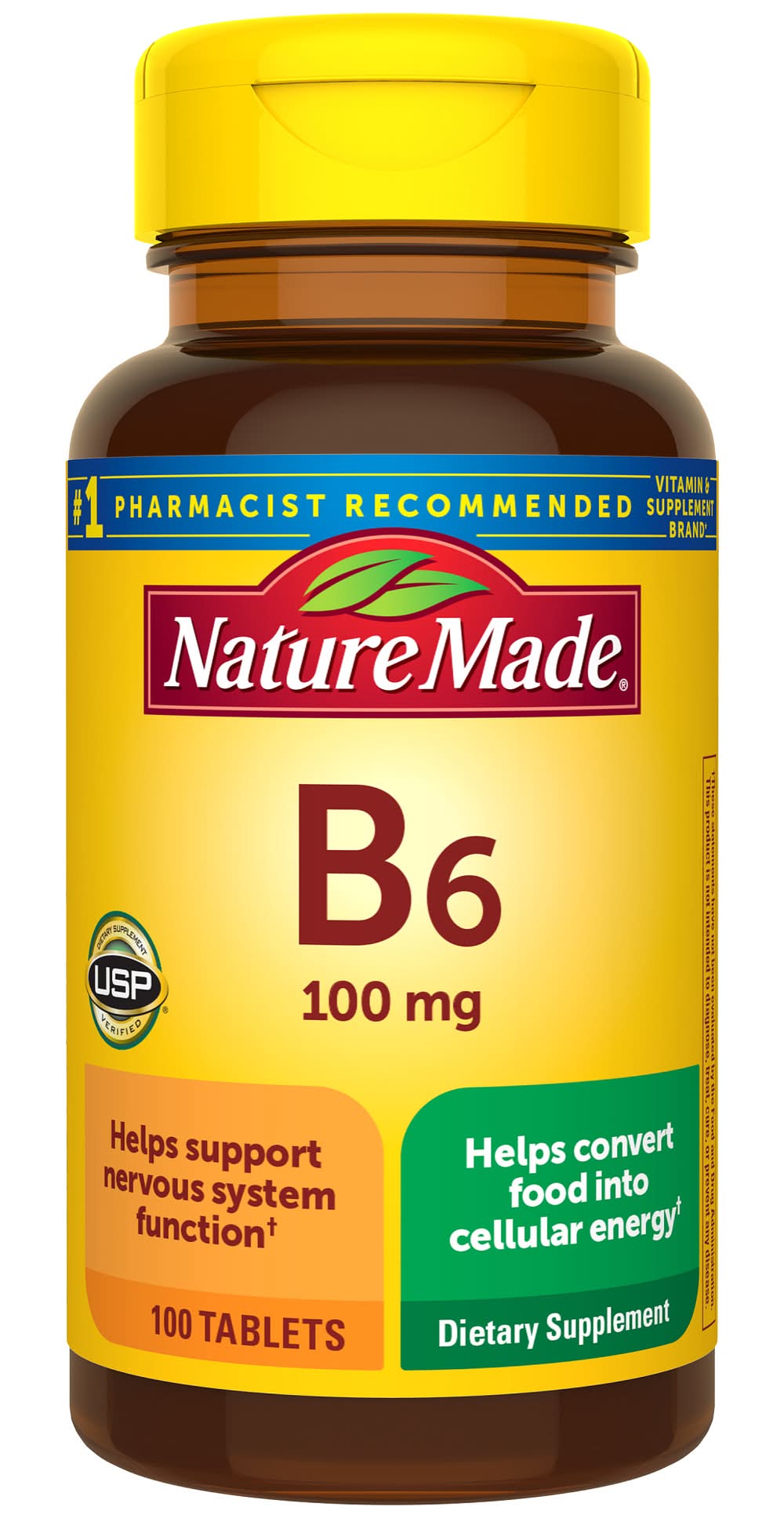 Nature Made B6 100 mg Dietary Supplement (3.6 oz)