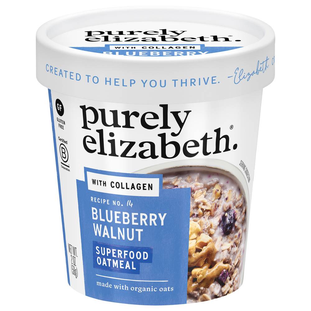 Purely Elizabeth Superfood Oatmeal With Collagen (blueberry walnut)