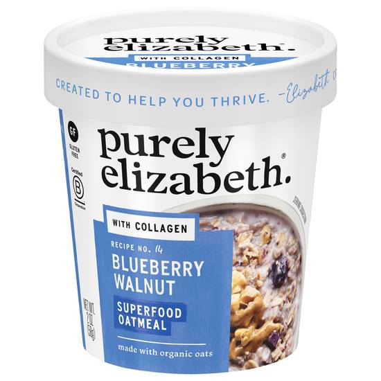 Purely Elizabeth Superfood Oatmeal With Collagen (blueberry walnut)