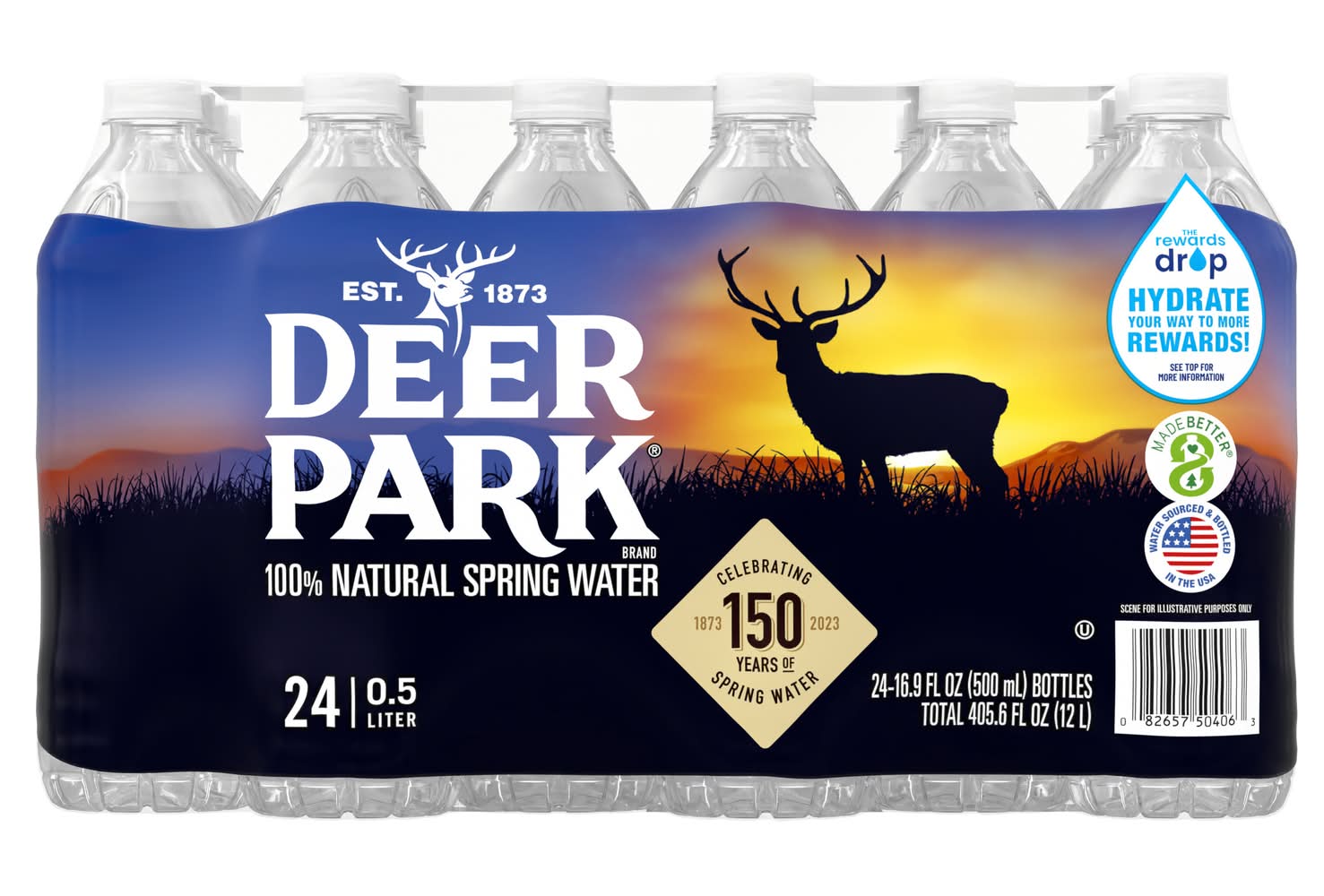 Deer Park 100% Natural Spring Water (24 x 16.9 fl oz)