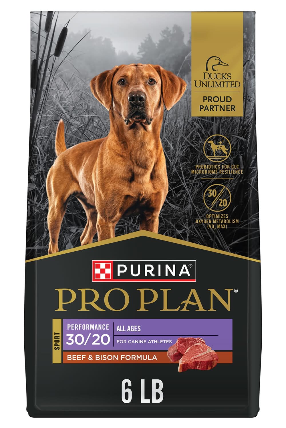 Purina Pro Plan Sport Performance 30/20 All Life Stages Dry Dog Food - Beef & Bison (Flavor: Beef & Bison, Size: 6 Lb)