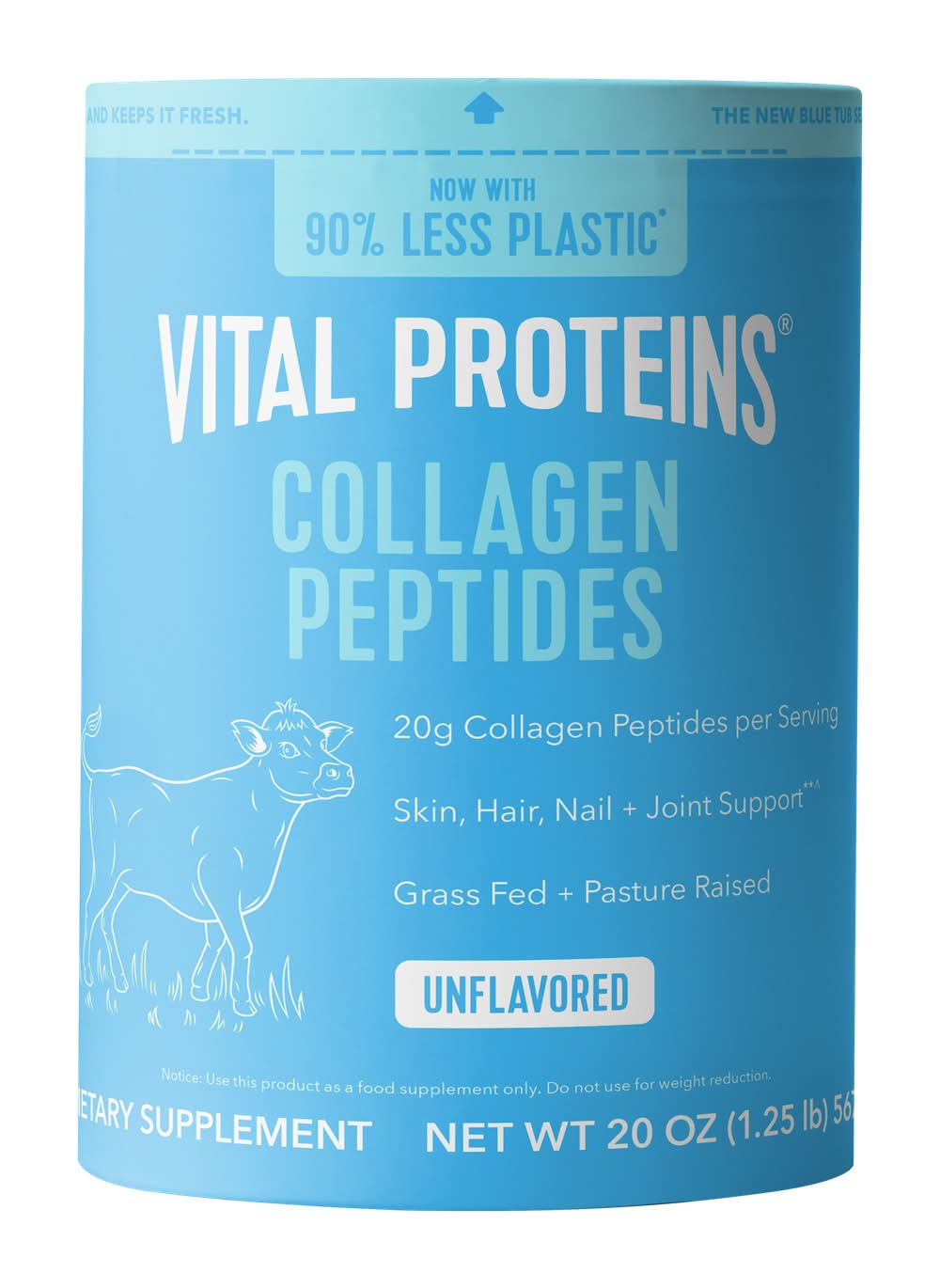 Vital Proteins Unflavored Collagen Peptides Powder (20 oz)