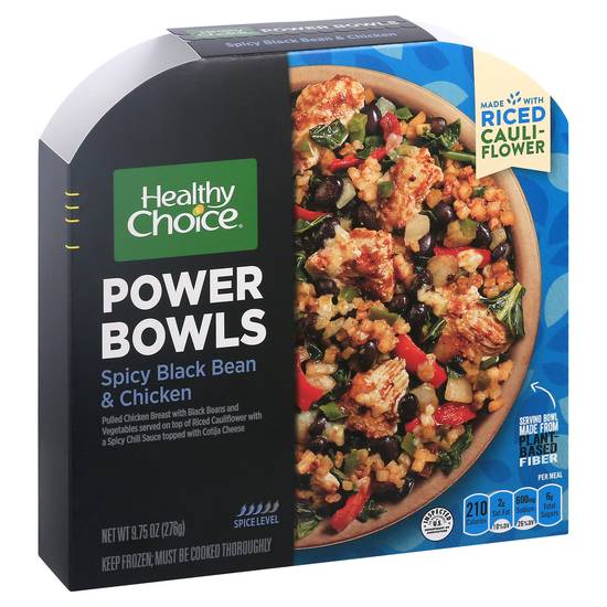 Healthy Choice Frozen Spicy Black Beans & Chicken Power Bowls (9.3 oz)