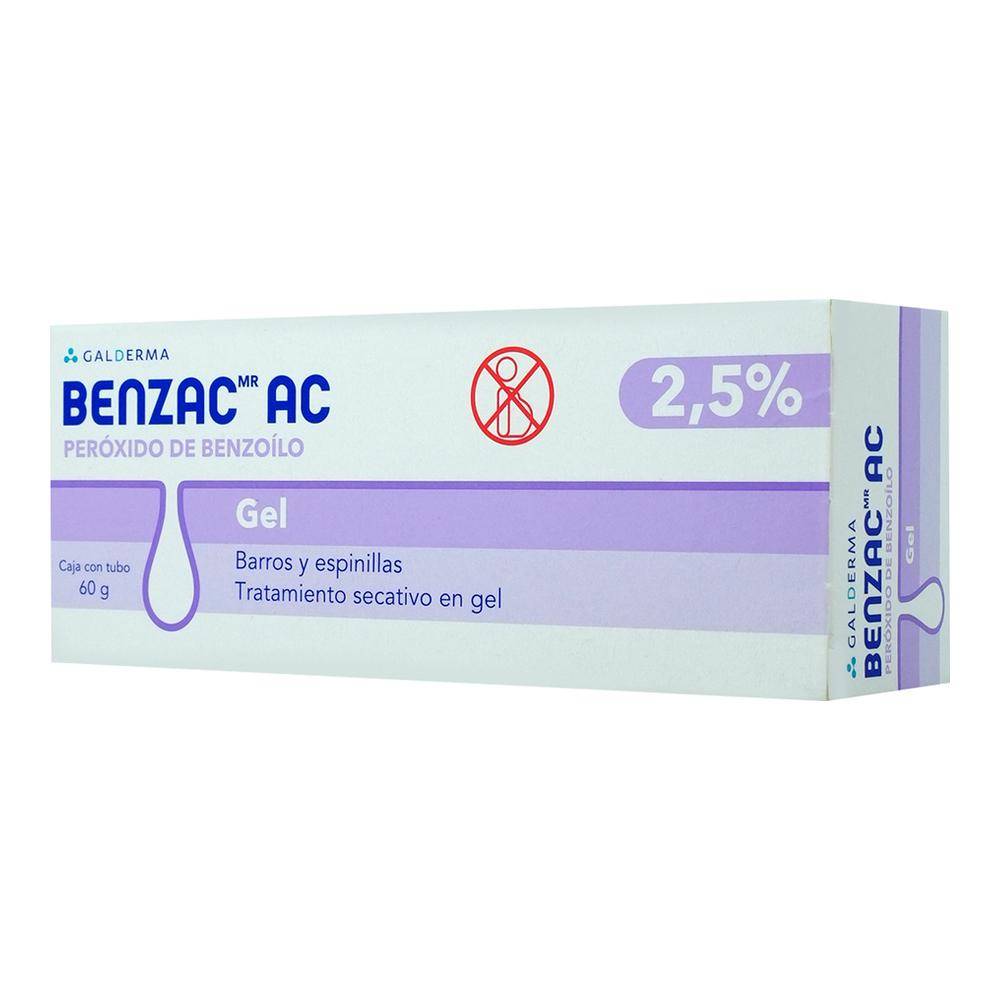 Galderma benzac ac peróxido de benzoílo gel 2,5% (60 g)