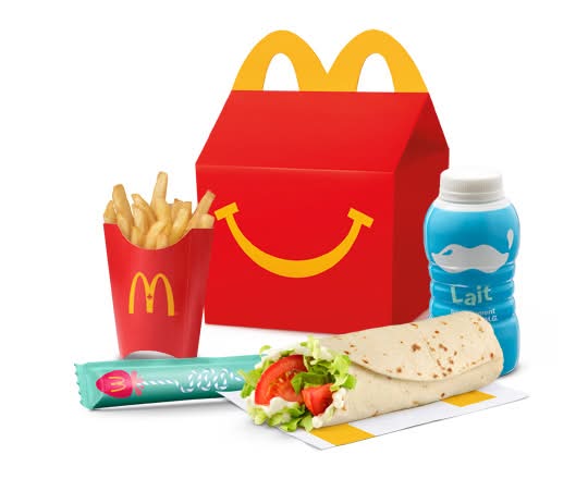 Joyeux festin Wrap-éclair laitue et tomate - mini-frites [320-430 Cal]