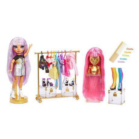 Rainbow high studio de mode avec poupée et accessoires - fashion