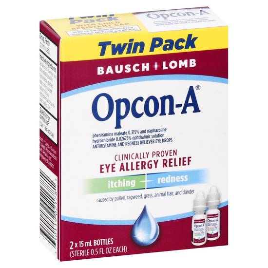 Bausch & Lomb Opcon-A Eye Allergy Relief (2 ct)