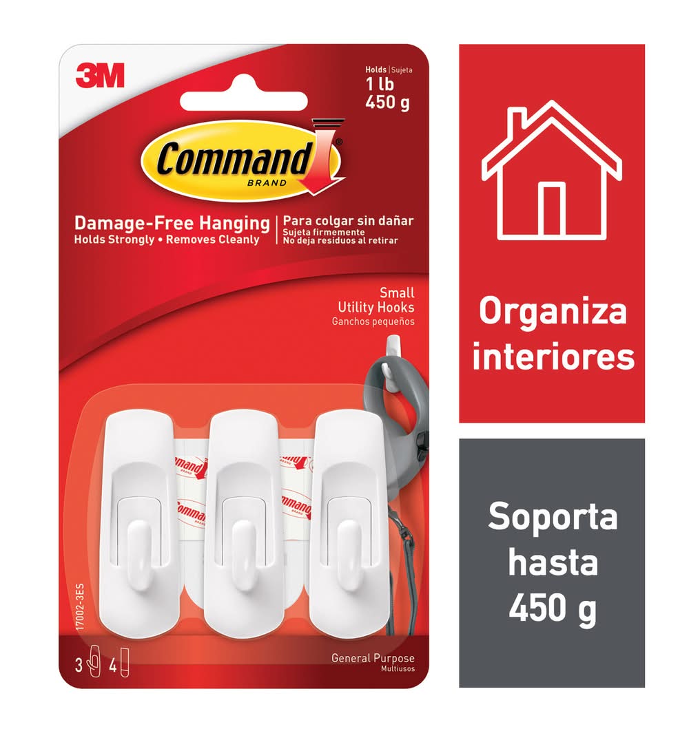 3M · Gancho command pequeño (3 un)