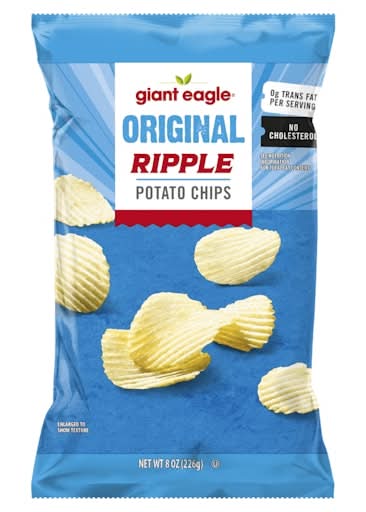 Giant Eagle Original Ripple Potato Chips (8 oz)
