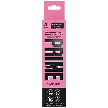 Prime Hydration Sticks Strawberry Watermelon - 0.32 oz x 3 pack