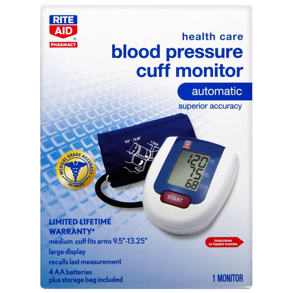 Rite Aid Blood Pressure Cuff Monitor (1 ct)