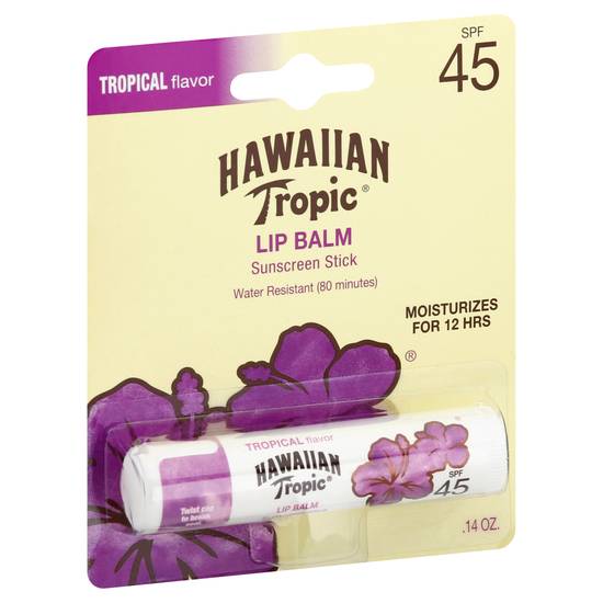 Hawaiian Tropic Lip Balm Sunscreen Stick Spf 45