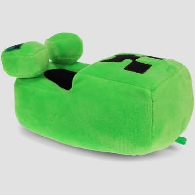 Minecraft Kids' Creeper Full Body Slippers, 6, Green