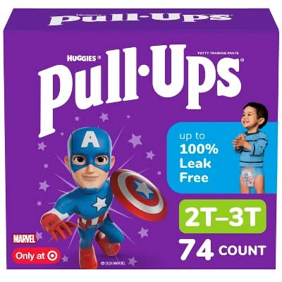 Huggies Pull-Ups Boys' Learning Designs Training Pants Giga pack, 2T-3T (74 ct)