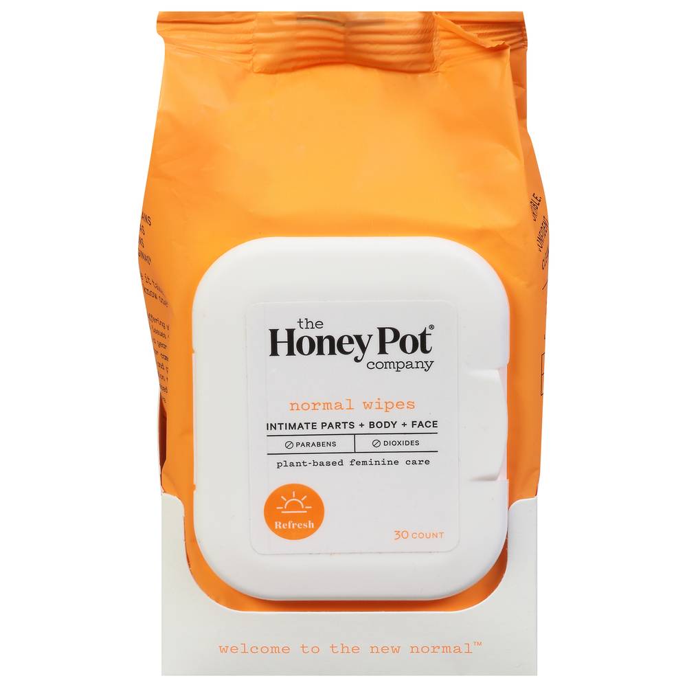 The Honey Pot Refresh Normal Wipes (6.4 oz)