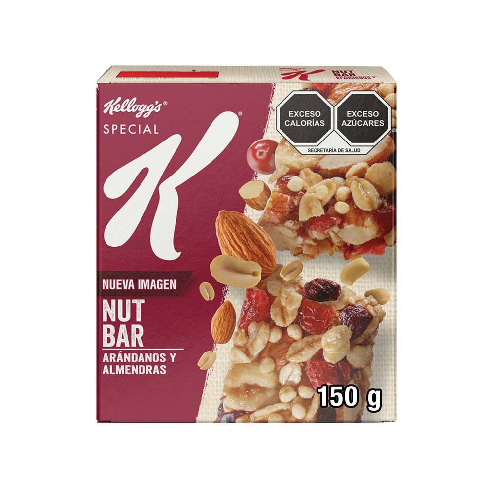 Special K · Barras de cacahuate arándanos y almendras (165 g)