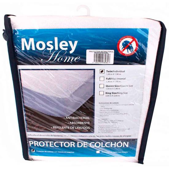 Mosley protector de colchón individual (1 pieza)