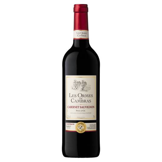 Les Ormes de Cambras - Vin rouge IGP pays d'oc cabernet sauvignon (750 ml)