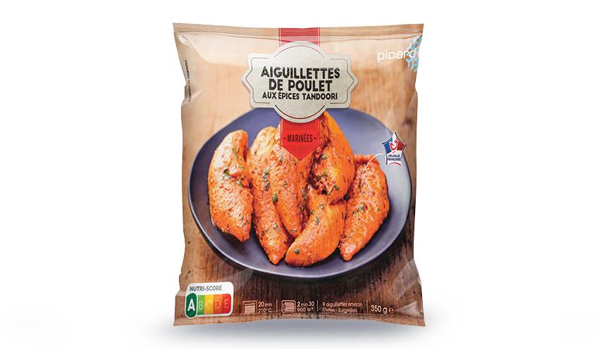 Aiguillettes poulet marinées aux épices tandoori