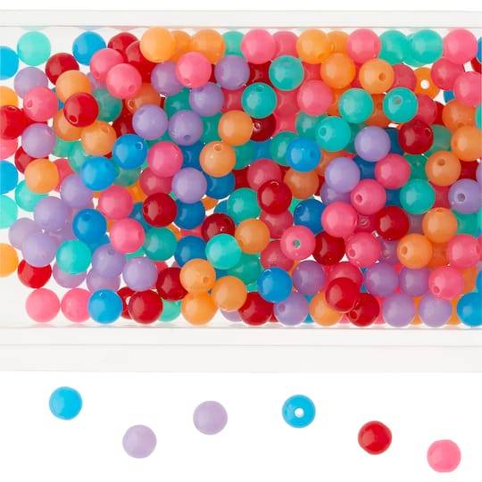 Bead Landing Mixed Jelly Craft Beads, 10mm, Multi