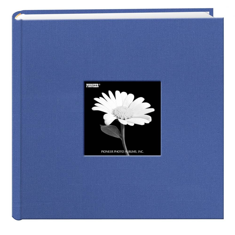 Pioneer Photo Albums Fabric 200 Pkt 4X6 Photo Album, Assorted Colors