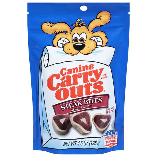 Canine Carry Outs Steak Bites (4.5 oz)
