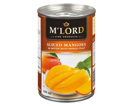 M'Lord · Mangue tranchée - Sliced in water mangos (398 mL)