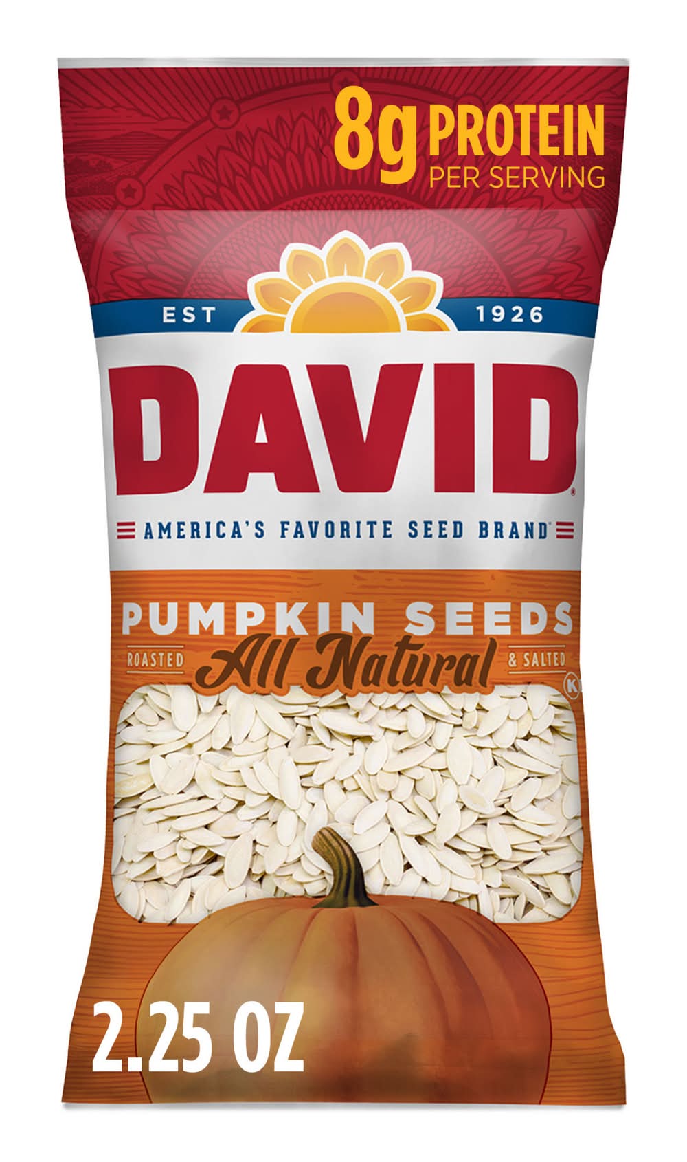 David Pumpkin Seeds, Roasted-Salted (2.25 oz)