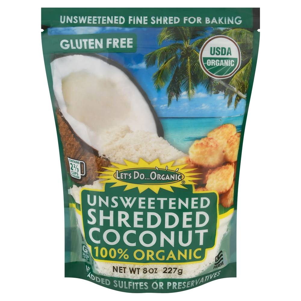 Let's Do Organic Unsweetened Shredded Coconut (8 oz)