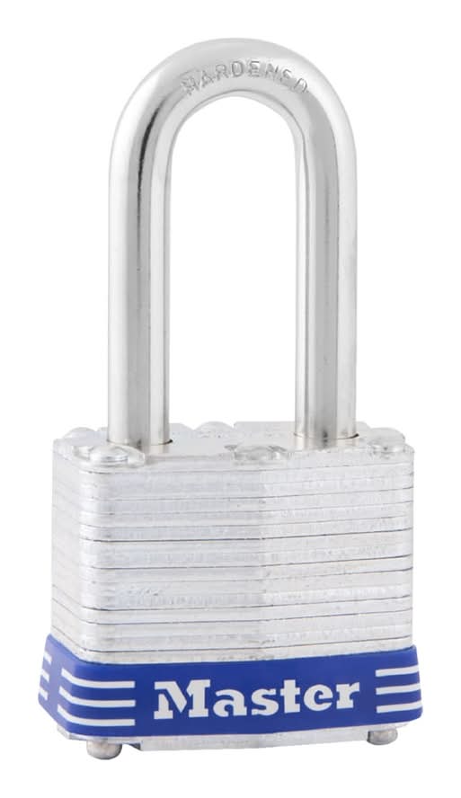 Master Lock Outdoor Keyed Padlock, 1-9/16-in Wide x 1-1/2-in Shackle