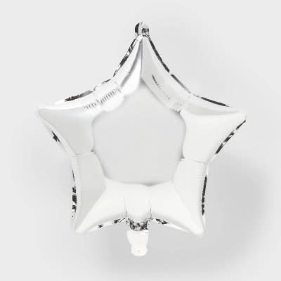 Spritz Star Foil Balloon, Silver