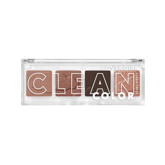 COVERGIRL Clean Fresh Clean Color Eyeshadow, Cool Berry, 0.14OZ