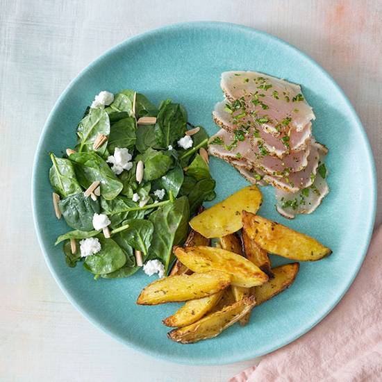grilled albacore tuna plate