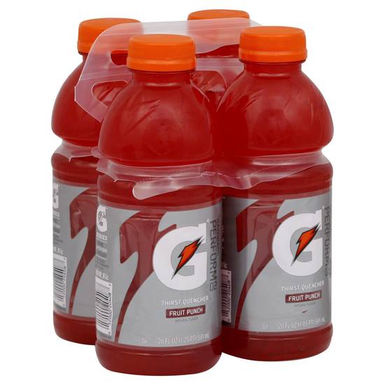Order G2 Thirst Quencher, 02 Perform, Fruit Punch, 20 fl oz - 4 ct food online from Rite Aid store, Shawnee on bringmethat.com