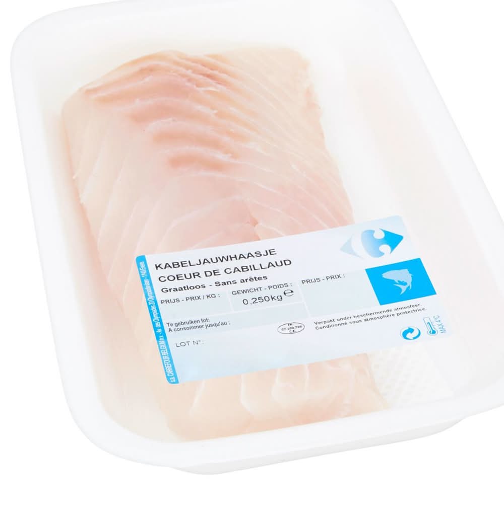 Carrefour Kabeljauwhaasje 0.250 kg
